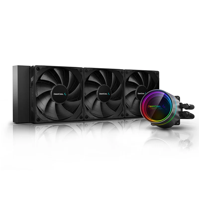 The DEEPCOOL CASTLE 360EX ARGB is an advanced liquid cooling solution designed to provide exceptional cooling performance and aesthetics for high-end