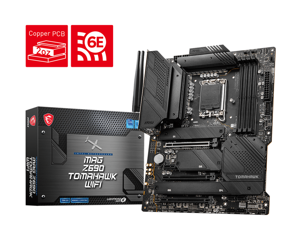 The MSI MAG Z690 Tomahawk WIFI, released in November 2021, is a feature-rich motherboard designed to support Intel's latest CPUs on the LGA 1700 socke