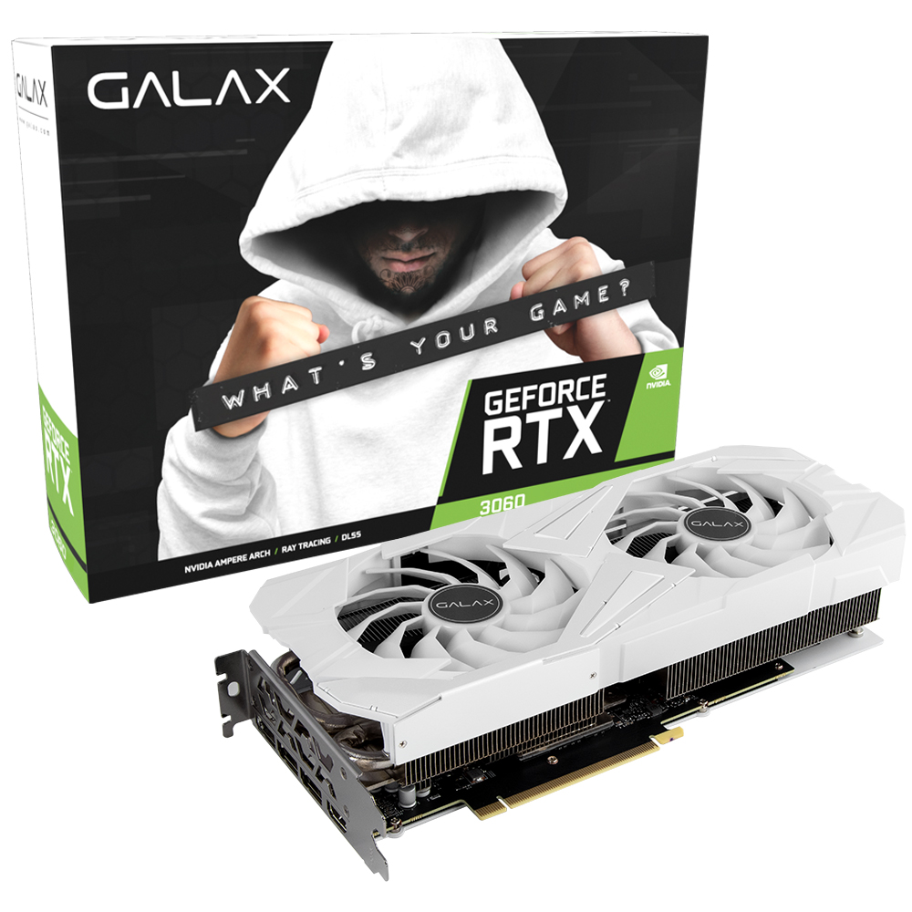 The GALAX GeForce RTX 3060 EX OC V2 D6 12GB is a robust graphics card designed to deliver high-performance gaming and rendering capabilities. Released