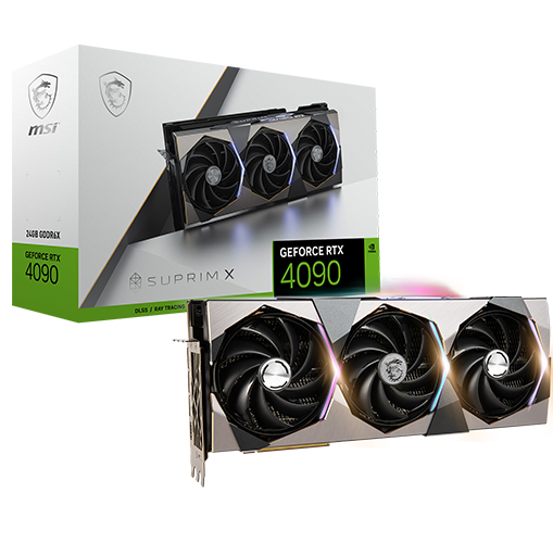 The MSI GeForce RTX 4090 Suprim X D6X 24GB Tri Frozr 3S, launched in October 2022, represents the pinnacle of NVIDIA's GPU technology, designed for ex