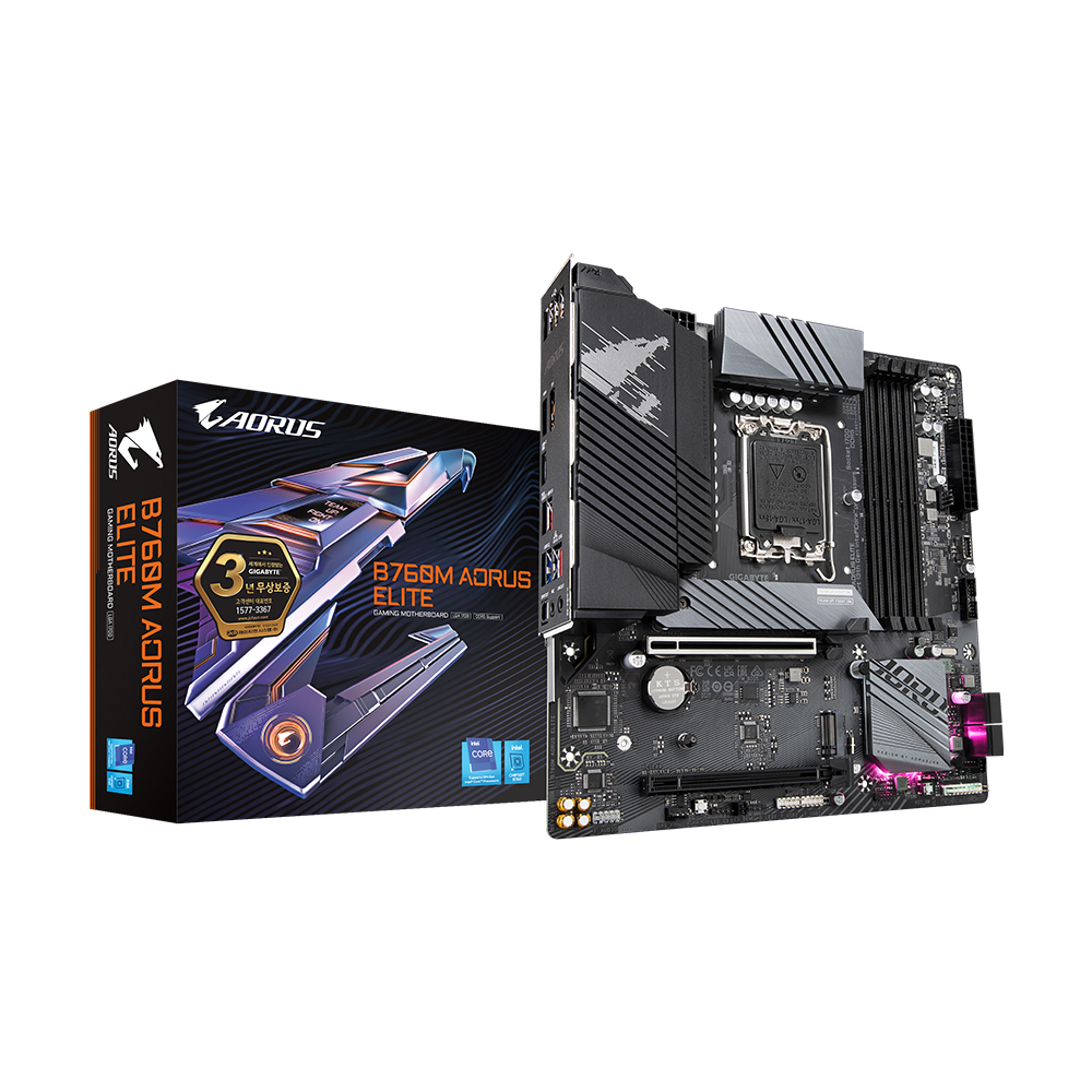 The GIGABYTE B760M AORUS ELITE is a high-end gaming motherboard designed for gamers and demanding users. It is compatible with 10th generation Intel p