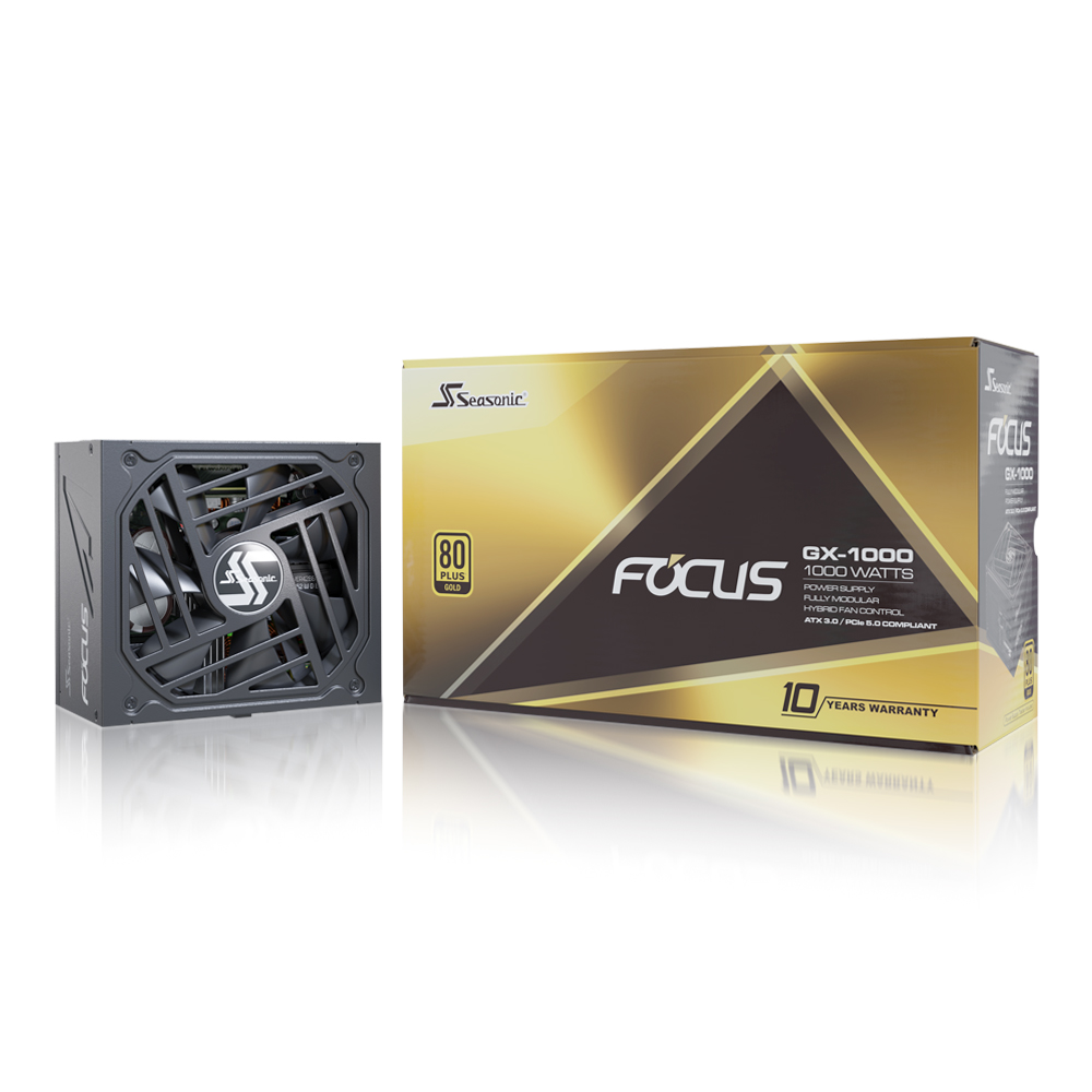 The Seasonic FOCUS GOLD GX-1000 is a high-quality ATX power supply unit (PSU) designed to deliver reliable and efficient power to high-performance com