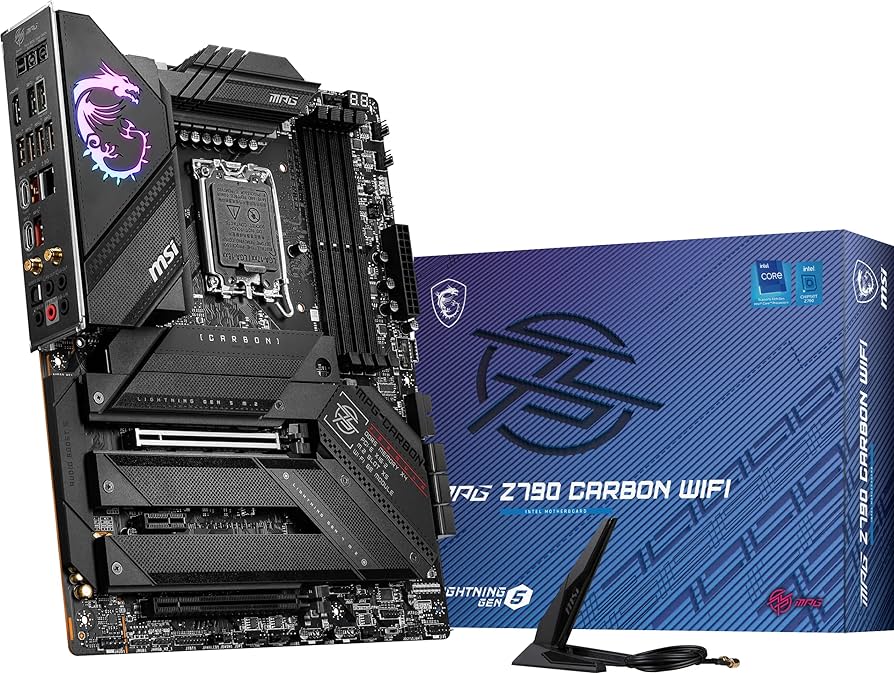 The MSI MPG Z790 Carbon WIFI is a premium ATX motherboard designed for Intel CPUs with the LGA 1700 socket, released in October 2022. This motherboard