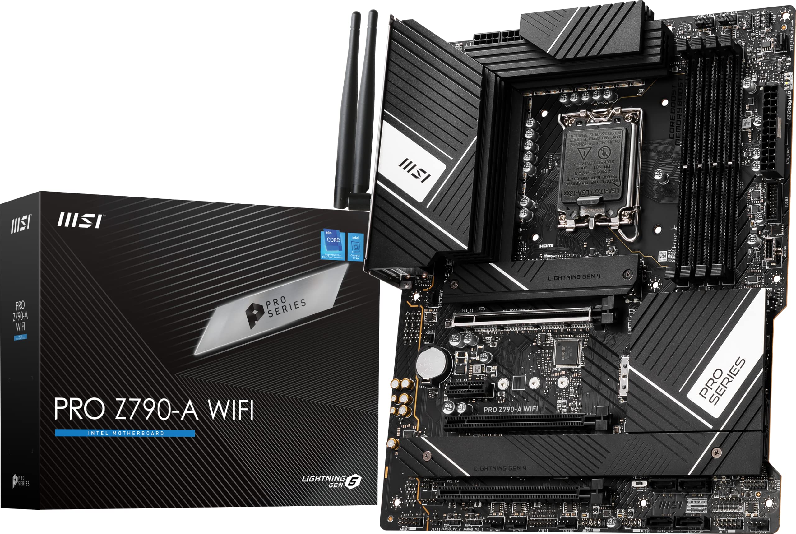 The MSI PRO Z790-A WIFI is a robust and feature-rich ATX motherboard designed for Intel CPUs with the LGA 1700 socket, released in October 2022. It le