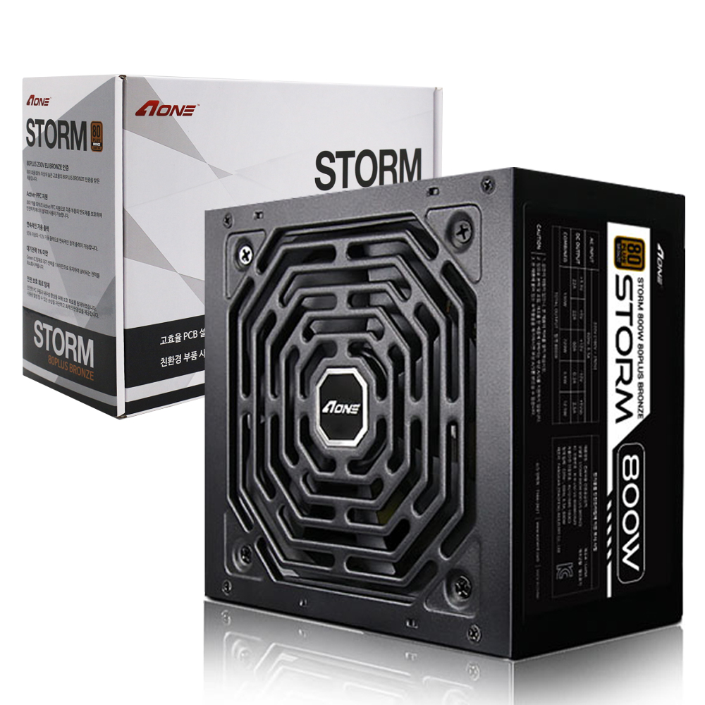 The AONE STORM 800W 80 PLUS BRONZE is a reliable and efficient power supply unit (PSU) designed to meet the needs of high-performance PC systems. Rele