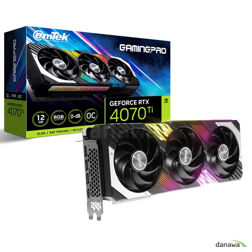 The EMTEK GeForce RTX 4070 Ti GAMINGPRO D6X 12GB, released in January 2023, is a high-performance graphics card from NVIDIA's GeForce RTX 40 series. I