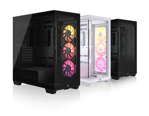 The CORSAIR iCUE LINK 3500X RGB Tempered Glass is a stylish and functional mid-tower ATX case, designed with advanced cooling, lighting, and component