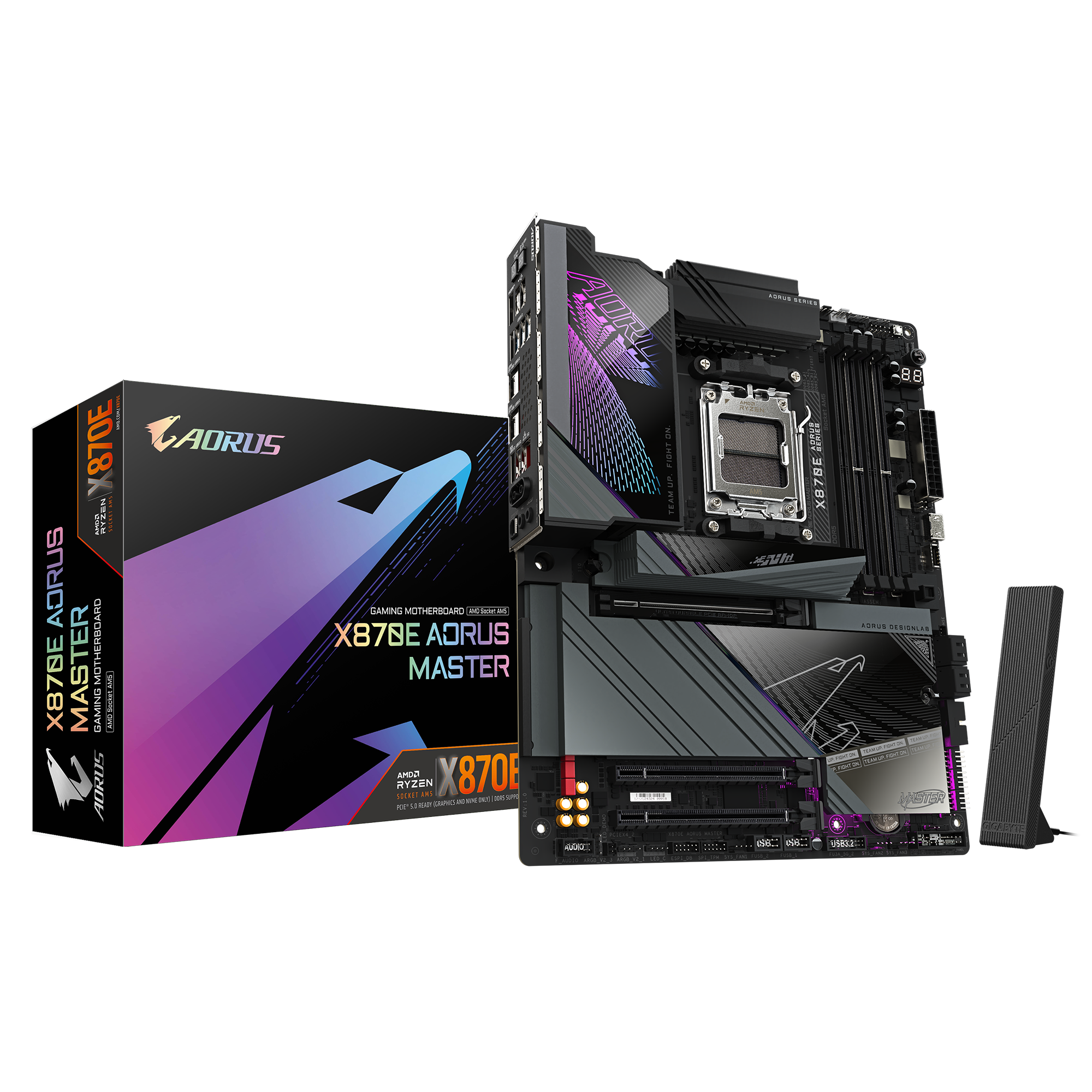 The GIGABYTE X870E AORUS MASTER motherboard is a powerful and versatile platform designed for AMD processors with AM5 socket compatibility, targeting